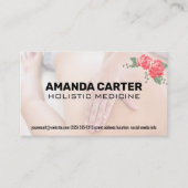 Massagetherapistische sessie | Bloemen Visitekaartje (Voorkant)