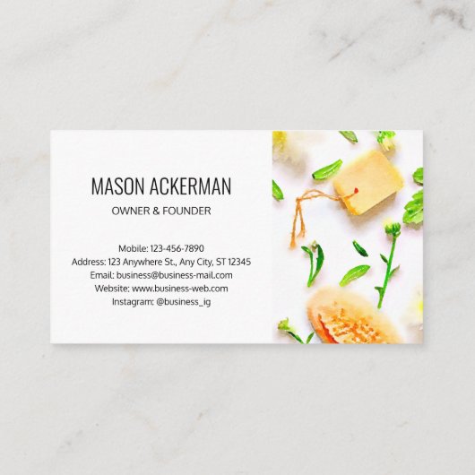 Massagetherapistische Visitekaartjes - Schoon desi (Achterkant)