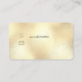 MassageTherapy Reflexology Hands Reiki Roos Gold' Visitekaartje (Achterkant)