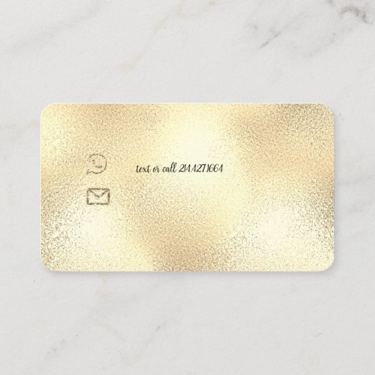 MassageTherapy Reflexology Hands Reiki Roos Gold' Visitekaartje (Achterkant)