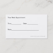 MassageVisitekaartjes Afsprakenkaartje (Achterkant)