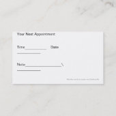 MassageVisitekaartjes Afsprakenkaartje (Achterkant)