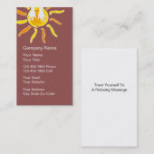 MassageVisitekaartjes Visitekaartje (Voorkant / Achterkant)