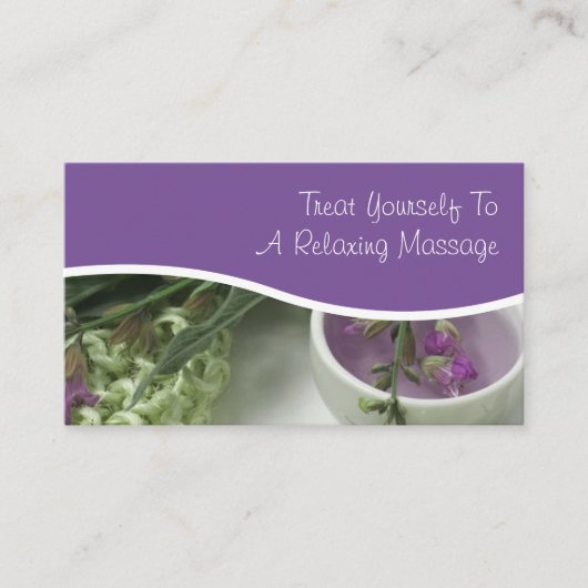 MassageVisitekaartjes Visitekaartje (Voorkant)