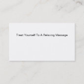 MassageVisitekaartjes Visitekaartje (Achterkant)