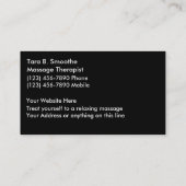 MassageVisitekaartjes Visitekaartje (Achterkant)