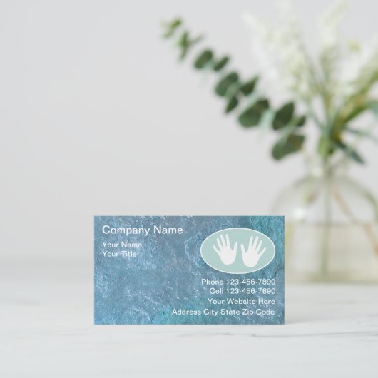 MassageVisitekaartjes Visitekaartje (Staand voorkant)