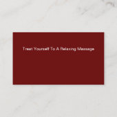 MassageVisitekaartjes Visitekaartje (Achterkant)