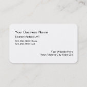 MassageVisitekaartjes Visitekaartje (Achterkant)