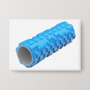 Massagewals met blauw schuim button