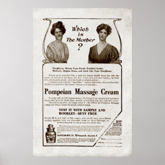  massagroomadvertentie uit 1907 poster