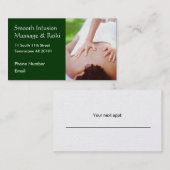 Massahanden op achterfoto afsprakenkaartje (Voorkant / Achterkant)