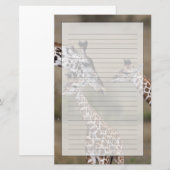 Massai-giraffe (Giraffe Tippelskirchi) Briefpapier (Voorkant / Achterkant)