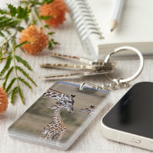 Massai-giraffe (Giraffe Tippelskirchi) Sleutelhanger (Voorkant Rechts)
