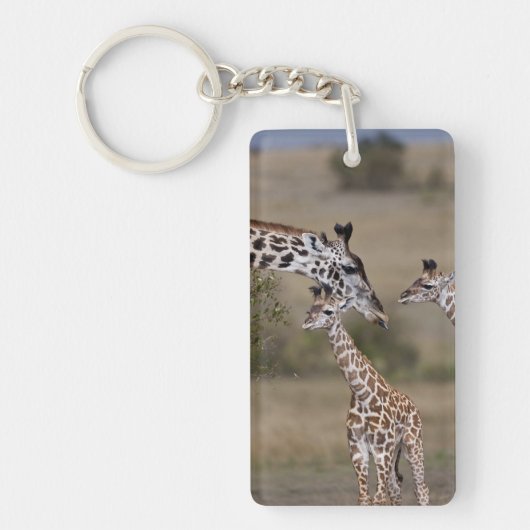 Massai-giraffe (Giraffe Tippelskirchi) Sleutelhanger (Voorkant)