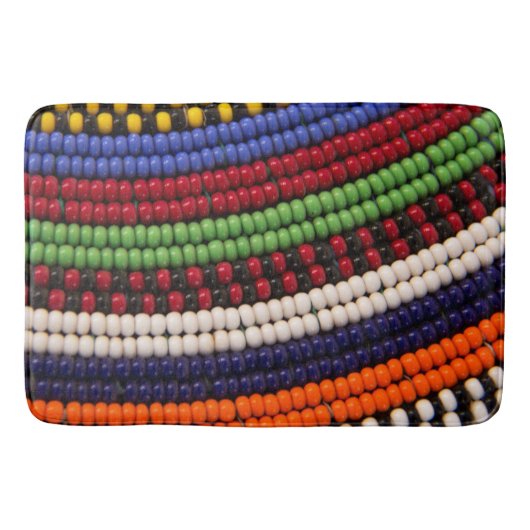 Massai Kralenpatroon Badmat (Voorkant)