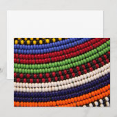 Massai Kralenpatroon Bedankkaart (Voorkant / Achterkant)