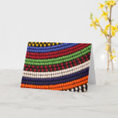 Massai Tribal Bead Patroon Kaart (Gele Bloem)