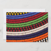 Massai Tribal Bead Pattern Bedankkaart (Voorkant)
