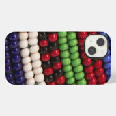 Massai Tribal Bead Pattern iPhone Hoesje (Achterkant horizontaal)