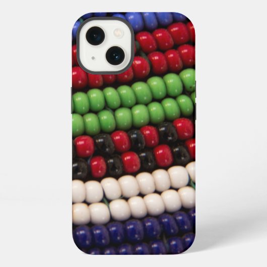 Massai Tribal Bead Pattern iPhone Hoesje (Achterkant)