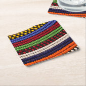 Massai Tribal Bead Pattern Kartonnen Onderzetters (Schuin)