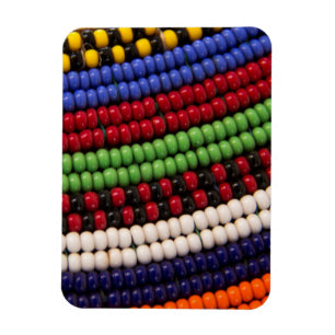 Massai Tribal Bead Pattern Magneet