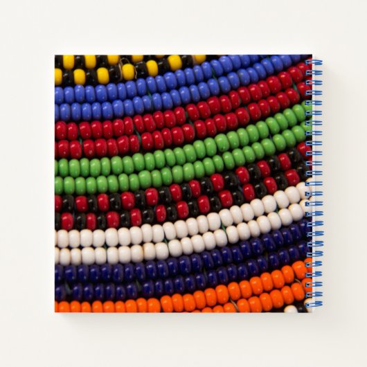 Massai Tribal Bead Pattern Notitieboek (Achterkant)