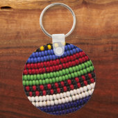 Massai Tribal Bead Pattern Sleutelhanger (Voorkant)