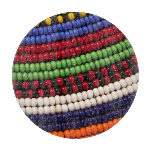 Massai Tribal Bead Pattern Snijplank (Voorkant)