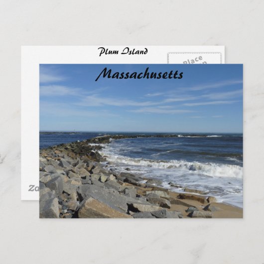 Massale kustlijn briefkaart (Voorkant / Achterkant)