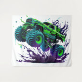 Massale Monstertruck In Actie 2 Wandkleed (Voorkant (horizontaal))