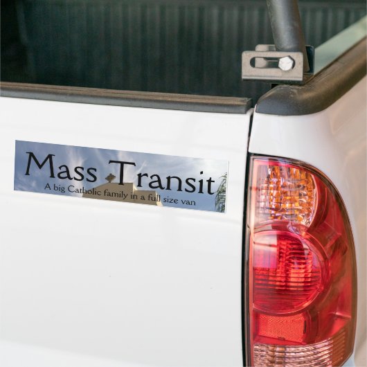 Massale transitoBumpersticker Bumpersticker (Op Truck)