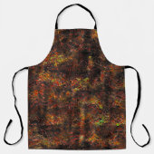 Massale vlekken en bruin gevild op een munt schort (Voorkant)