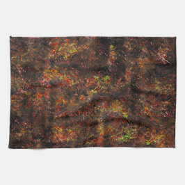 Massale vlekken en bruin gevild op een of andere g theedoek