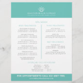 Massamassa wellness center aqua promo flyer (Achterkant)