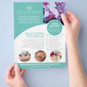 Massamassa wellness center aqua promo flyer (Hand)