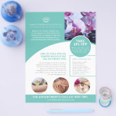 Massamassa wellness center aqua promo flyer (Enkel)