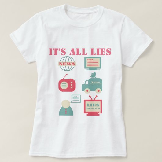 Massamedia - Het is allemaal leven T-shirt (Design voorkant)