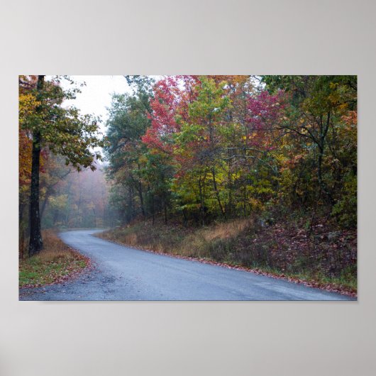 Massanutten Mountain Drive in de herfst, Virginia Poster (Voorkant)