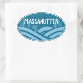 Massanutten Resort Virginia Outdoor Ovale Sticker (Tas)