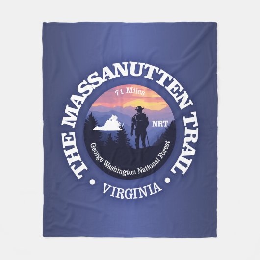 Massanutten Trail (rd2) Fleece Deken (Voorkant)