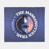 Massanutten Trail (rd2) Fleece Deken (Voorkant (Horizontaal))