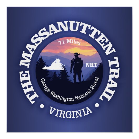 Massanutten Trail (rd2) Perfect Poster (Voorkant)