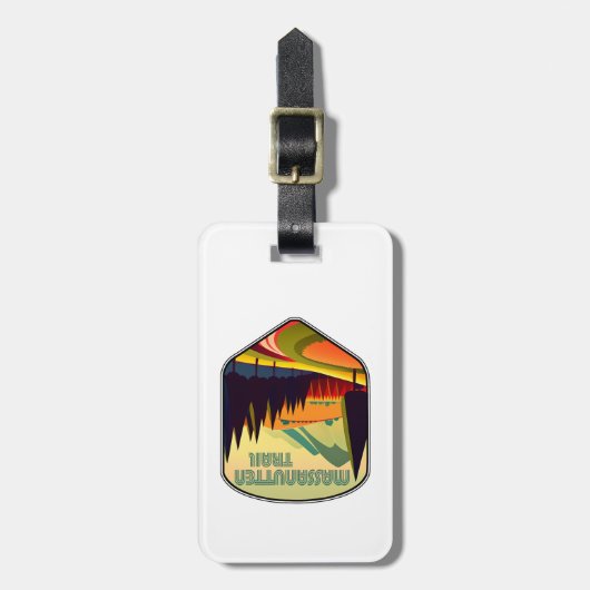 Massanutten Trail Virginia Kleuren Bagagelabel (Voorkant verticaal)