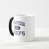 Massapequa - Chiefs - High - Massapequa New York Magische Mok (Voorkant links)