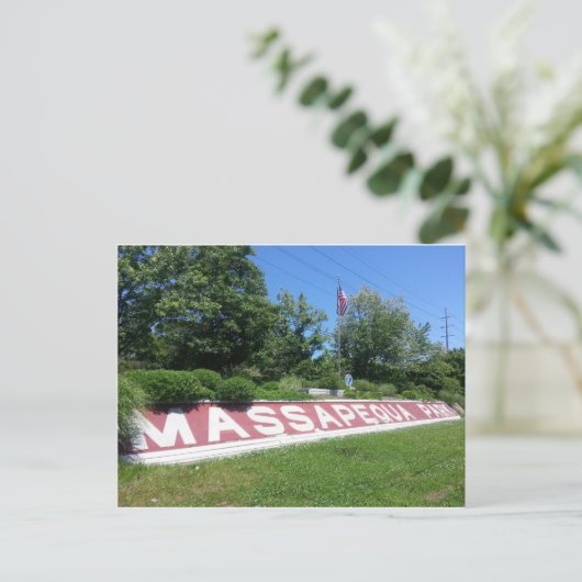 Massapequa Park Long Island Briefkaart (Staand voorkant)