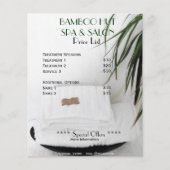 Massaprijslijst van Spa Salon A5-vlieger Flyer (Voorkant)
