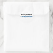 Massaproductie compassie ronde sticker (Tas)