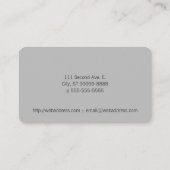 Massatetekst Foto BW Hands Achtergrond Visitekaartje (Achterkant)